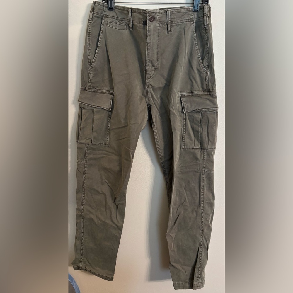 American Eagle Outfitters Men's Charcoal Cargo Pants
